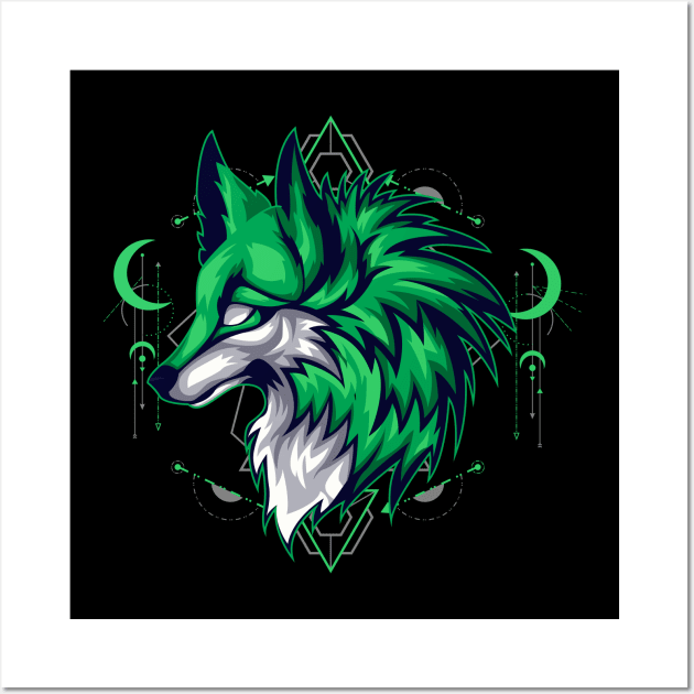 wolf art Wall Art by SHINIGAMII